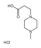 4-METHYL-1-PIPERAZINEPROPANOIC ACID HYDROCHLORIDE Structure