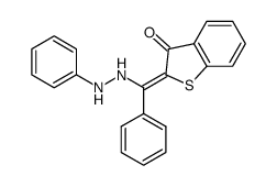 (E)-2-[(2-phenylhydrazino)phenylmethylene]benzo[b]thiophen-3(2H)-one结构式