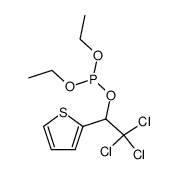 1-(2-thienyl)-2,2,2-trichloroethyl diethyl phosphite Structure