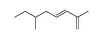 (E)-2,6-dimethylocta-1,3-diene Structure