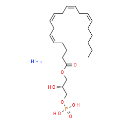 1-Arachidonoyl Lysophosphatidic Acid (ammonium salt) Structure