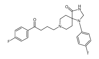 spiperone, [benzene ring-3h]结构式