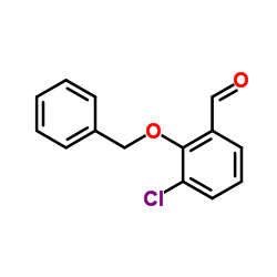 2-(Benzyloxy)-3-chlorobenzaldehyde Structure