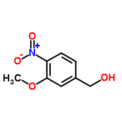 3-甲氧基-4-硝基苯甲醇结构式