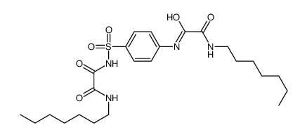 N-heptyl-N'-[4-[[2-(heptylamino)-2-oxoacetyl]sulfamoyl]phenyl]oxamide结构式