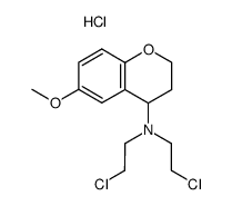 N,N-bis(2-chloroethyl)-6-methoxychroman-4-amine hydrochloride Structure