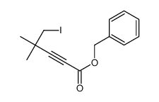 benzyl 5-iodo-4,4-dimethylpent-2-ynoate结构式