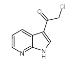 2-氯-1-(1H-吡咯[2,3-B]吡啶-3-基)-乙酮酯结构式