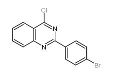 2-(4-溴苯基)-4-氯喹唑啉结构式