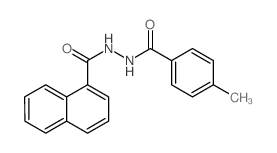 1-Naphthalenecarboxylicacid, 2-(4-methylbenzoyl)hydrazide Structure