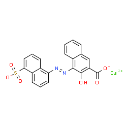 calcium 3-hydroxy-4-[(5-sulphonato-1-naphthyl)azo]-2-naphthoate结构式