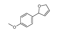 2-(4-methoxyphenyl)-2,5-dihydrofuran结构式