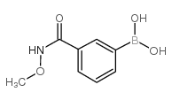 3-(甲氧基氨甲酰基)苯基硼酸结构式