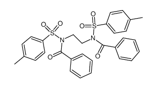 1,2-bis-[benzoyl-(toluene-4-sulfonyl)-amino]-ethane结构式