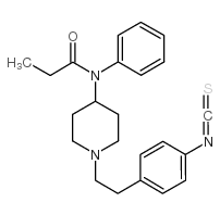 N-[1-[2-(4-isothiocyanatophenyl)ethyl]piperidin-4-yl]-N-phenylpropanamide结构式