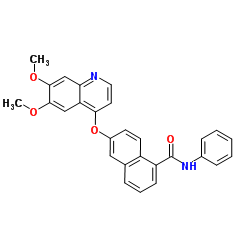 6-[(6,7-Dimethoxy-4-quinolinyl)oxy]-N-phenyl-1-naphthamide Structure