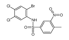 N-(2-bromo-4,5-dichlorophenyl)-4-methyl-3-nitrobenzenesulfonamide Structure