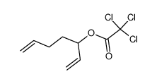 hepta-1,6-dien-3-yl 2,2,2-trichloroacetate结构式