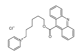 6-pyridin-1-ium-1-ylhexyl acridine-9-carboxylate,chloride Structure