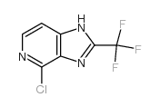 4-氯-2-三氟甲基-3H-咪唑并[4,5-c]吡啶结构式