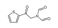 N-formyl-N-(2-oxo-2-(thiophen-2-yl)ethyl)formamide结构式