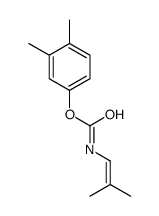 (3,4-dimethylphenyl) N-(2-methylprop-1-enyl)carbamate结构式