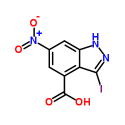 3-Iodo-6-nitro-1H-indazole-4-carboxylic acid Structure