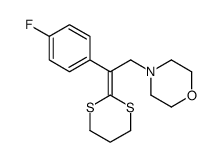 4-[2-(1,3-dithian-2-ylidene)-2-(4-fluorophenyl)ethyl]morpholine结构式