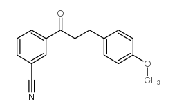 3'-CYANO-3-(4-METHOXYPHENYL)PROPIOPHENONE Structure