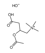 (2-Acetoxy-3-carboxy-propyl)-trimethyl-ammonium; hydroxide Structure