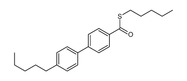 S-pentyl 4-(4-pentylphenyl)benzenecarbothioate Structure