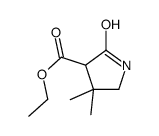 3-Pyrrolidinecarboxylic acid, 4,4-dimethyl-2-oxo-, ethyl ester Structure