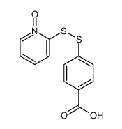 4-[(1-oxidopyridin-1-ium-2-yl)disulfanyl]benzoic acid结构式