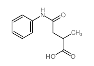 Butanoic acid,2-methyl-4-oxo-4-(phenylamino)-结构式
