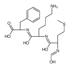 (2S)-2-[[(2S)-6-amino-2-[[(2S)-2-formamido-4-methylsulfanylbutanoyl]amino]hexanoyl]amino]-3-phenylpropanoic acid Structure