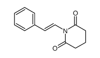 1-(2-phenylethenyl)piperidine-2,6-dione Structure
