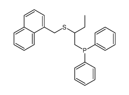 2-(naphthalen-1-ylmethylsulfanyl)butyl-diphenylphosphane Structure