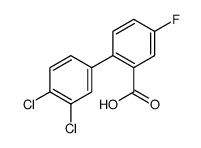 2-(3,4-dichlorophenyl)-5-fluorobenzoic acid结构式