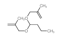 2-methyl-3-[1-(2-methylprop-2-enoxy)butoxy]prop-1-ene结构式