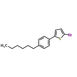2-溴-5-(4-己基苯基)噻吩结构式