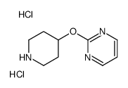 2-piperidin-4-yloxypyrimidine,dihydrochloride Structure