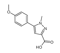 5-(4-甲氧基苯基)-1-甲基-1H-吡唑-3-羧酸结构式