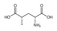 D-Glutamic acid, 4-methyl-, (4S)结构式
