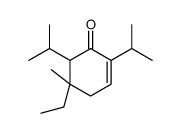 5-ethyl-2,6-bis(isopropyl)-5-methylcyclohex-2-en-1-one结构式
