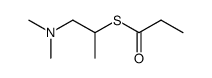 thiopropionic acid S-(β-dimethylamino-isopropyl ester)结构式