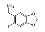 2-iodo-4,5-(methylenedioxy)benzylamine Structure
