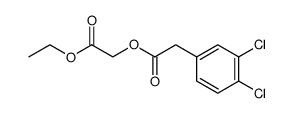 (3,4-Dichloro-phenyl)-acetic acid ethoxycarbonylmethyl ester Structure