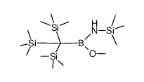 methoxy{(trimethylsilyl)amino}{tris(trimethylsilyl)methyl}borane Structure