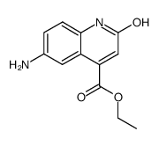 6-amino-2-hydroxy-quinoline-4-carboxylic acid ethyl ester Structure