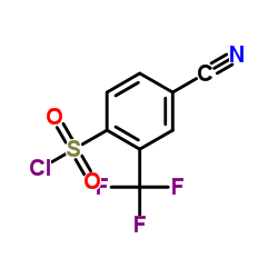 4-Cyano-3-(trifluoromethyl)benzenesulfonyl Chloride Structure